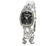 Laikrodis CHRONOTECH CT7008LS-15M. Kwarcowy, Kolor juoda. Kobieta.