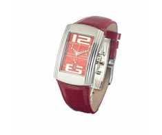 Laikrodis CHRONOTECH CT7018B-05. Kwarcowy, Kolor raudona. Kobieta.