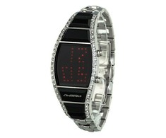 Laikrodis CHRONOTECH CT7122LS-03M. Kwarcowy, Kolor juoda. Kobieta.