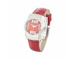 Laikrodis CHRONOTECH CT7279B-05. Kwarcowy, Kolor raudona. Kobieta.