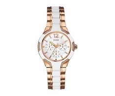 Laikrodis GUESS W0556L3. Kwarcowy, Kolor balta. Kobieta.