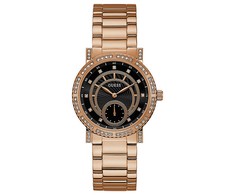 Laikrodis GUESS W1006L2. Kwarcowy, Kolor juoda. Kobieta.