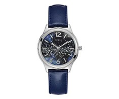 Laikrodis GUESS W1028L1. Kwarcowy, Kolor juoda mėlyna. Kobieta.