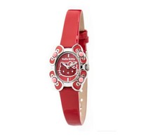 Laikrodis HELLO KITTY HK7129L-04. Kwarcowy, Kolor raudona. Kobieta.