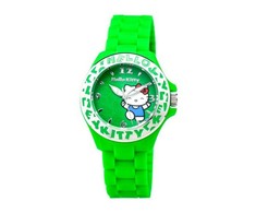Laikrodis HELLO KITTY HK7143L-18. Kwarcowy, Kolor žalia. Kobieta.