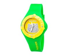 Laikrodis HELLO KITTY HK7158LS-03. Kwarcowy, Kolor geltona. Kobieta.