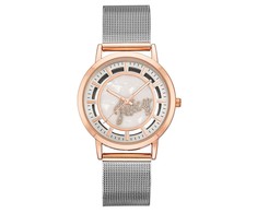 Laikrodis JUICY COUTURE JC1217WTRT. Kwarcowy, Kolor sidabrinė. Kobieta.