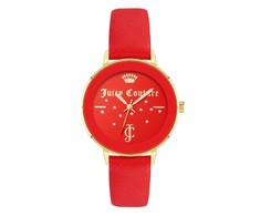 Laikrodis JUICY COUTURE JC1264GPRD. Kwarcowy, Kolor raudona. Kobieta.