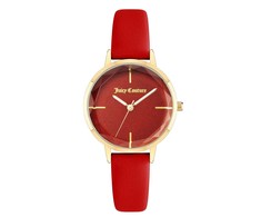 Laikrodis JUICY COUTURE JC1326GPRD. Kwarcowy, Kolor raudona. Kobieta.