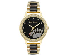 Laikrodis JUICY COUTURE JC1334BKGP. Kwarcowy, Kolor juoda. Kobieta.