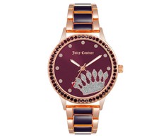 Laikrodis JUICY COUTURE JC1334RGPR. Kwarcowy, Kolor liliowy. Kobieta.