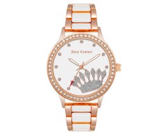 Laikrodis JUICY COUTURE JC1334RGWT. Kwarcowy, Kolor balta. Kobieta.