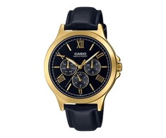 Laikrodis CASIO COLLECTION &amp; VINTAGE CASIO COLLECTION modelis MULTIFUNCTION LEATHER - Juodas