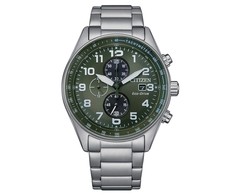 Laikrodis CITIZEN CA0770-72X. SOLAR QUARTZ, Kolor žalia. Mężczyzna.