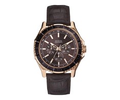Laikrodis GUESS W0520G1. Kwarcowy, Kolor ruda. Mężczyzna.