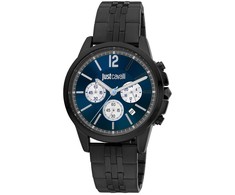 Laikrodis JUST CAVALLI JC1G175M0275. Kwarcowy, Kolor mėlyna. Mężczyzna.