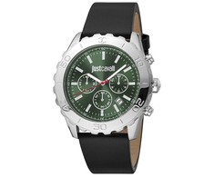 Laikrodis JUST CAVALLI JC1G214L0015. Kwarcowy, Kolor žalia. Mężczyzna.