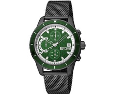 Laikrodis JUST CAVALLI JC1G215M0065. Kwarcowy, Kolor žalia. Mężczyzna.