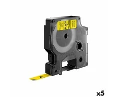 Dymo S0720730 (juoda geltona) D1 tipo juosta