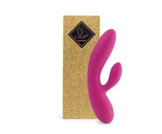 Feelz Toys FeelzToys Lea Rubine Raudona Glitter Dual Motor Silicone Model 202mm