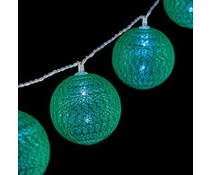 Krist+ LED kamuoliukų vainikas Ø 5 cm Žalia (2 m)