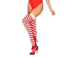 Obsessive - Kissmas kojinės Raudona S/M