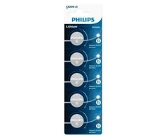 Philips CR2016 ličio mygtukinės baterijos, 5 vnt. rinkinys