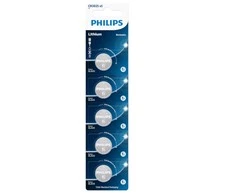 Philips CR2025 ličio baterijų rinkinys, 5 vnt.