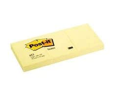 Post-it Lipnus padas 653CY- VP20 geltonas 38x51mm, 20 vienetų (3M0460)