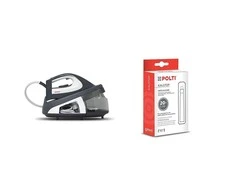 Polti | PLEU0239 Vaporella Simply VS10.12 | Steam generator iron | 1.5 L | bar | 2200 W | Vanduo tank capacity ml | Calc-clean function | Pilkas/Baltas | Auto power off | Vertical steam function