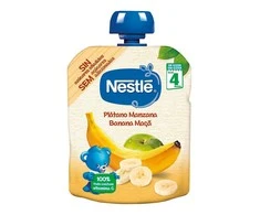 Nestle Naturnes tyrelė Bananai ir obuoliai 90g