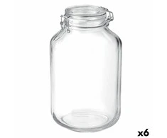 Maisto konservavimo konteineris Bormioli Rocco fido Skaidrus stiklas (4 L) (6 vnt.)