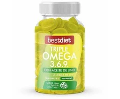 Best Diet Triple Omega 3.6.9 maisto papildai 60 vnt guminukų