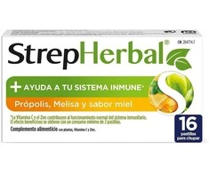 Strepsils Strepherbal Propolis yra medus