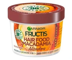 "Garnier Fructis Hair Food Macadamia Smoothing Mask" glotninanti plaukų kaukė 390ml