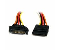StarTech SATA 15 kontaktų – SATA 15 kontaktų, 0,3 m, daugiaspalvis (SATAPOWEXT12)
