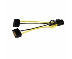 StarTech SATA 15 kontaktų – PCIE 8 kontaktų, 0,15 m, geltona (SATPCIEX8ADP)