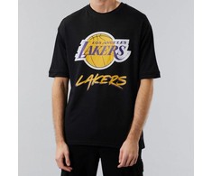 New Era NBA Los Angeles Lakers Script Mesh marškinėliai M 60284737