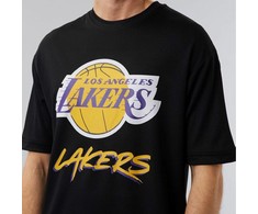 New Era NBA Los Angeles Lakers Script Mesh marškinėliai M 60284737