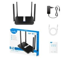 Belaidis Maršrutizatorius - Cudy LT500 Dual-Band 4G Greitasis Ethernet Juodas