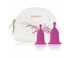 Rianne S Rinkinys 2 puodeliai kubeczki menstruacyjne silikon s m