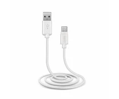 Kabelis USB- USB micro SBS, 1m baltas