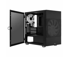 Aerocool Atomic v1 Midi-Tower, ARGB, Tempered Glass - juodos spalvos