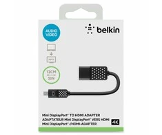 Belkin F2CD079bt mini DisplayPort - HDMI 4K 0.13m juoda