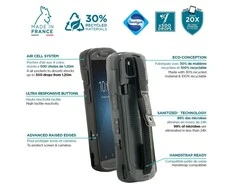 Mobilis PROTECH - DĖKLAS + RANKENĖ FOR/ZEBRA TC53 - TC58 - MINKŠTAS KREPŠĖ