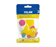 Geltonas savaime kietėjantis modelinas Air-Dryżellow 100g Milan