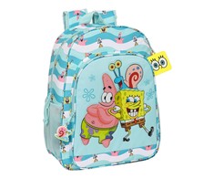 Safta Mokyklinis krepšys Spongebob Stay positive Mėlyna Balta (33 x 42 x 14 cm)