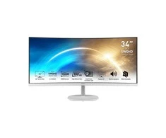 Monitorius MSI PRO MP341CQW | 3440 × 1440 | 100 Hz | 34" | Baltas