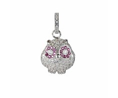 Biżuteria LANCASTER JLA-PEN-OWL-1. Wisiorek, Kolor balta sidabrinė. Kobieta.