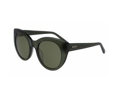 Akiniai DKNY DK517S-300. Akiniai przeciwsłoneczne, Kolor žalia permatomas. Kobieta.